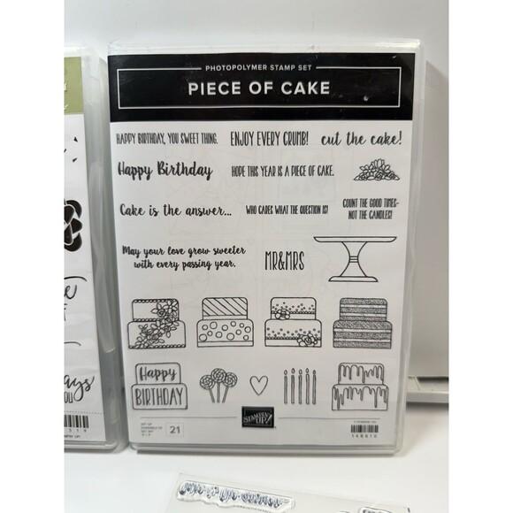 Stampin Up 2 Piece Bundle Birthday Theme Photopolymer Stamp Set New - Picture 7 of 9